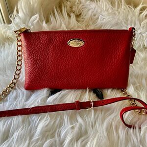 Coach Pebbled Leather Quinn Crossbody Shoulder Bag